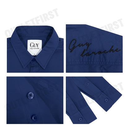GUY LAROCHE รุ่น MAN'S LONG SLEEVES SHIRT CODE: DAC6251P3NV เสื้อเชิ้ต เสื้อแขนยาว เสื้อผู้ชาย