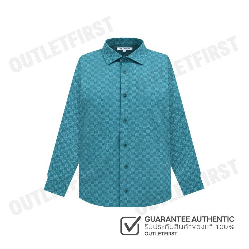 GUY LAROCHE รุ่น MAN'S LOGO LONG SLEEVES SHIRT CODE: BAB9208S3GR เสื้อเชิ้ต เสื้อแขนยาว เสื้อผู้ชาย
