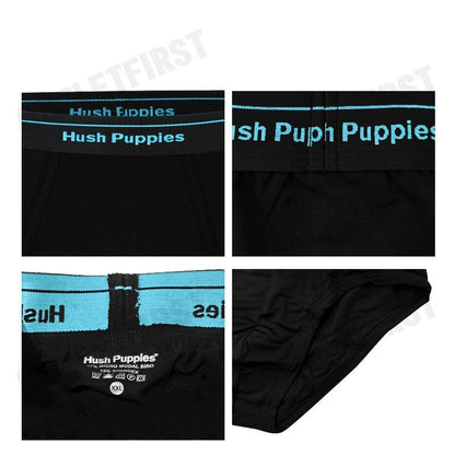 HUSH PUPPIES รุ่น MEN'S MICRO MODAL SIRO BRIEFS CODE: HU H2FSR08 (BLACK) กางเกงชั้นในผู้ชาย สีดำ กางเกงฮัชพัพพีส์