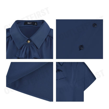 G2000 รุ่น WOMEN'S REGULAR FIT BLOUSE CODE: 4624150177 เสื้อเบลาส์ผู้หญิง เสื้อผู้หญิง เสื้อสีกรม