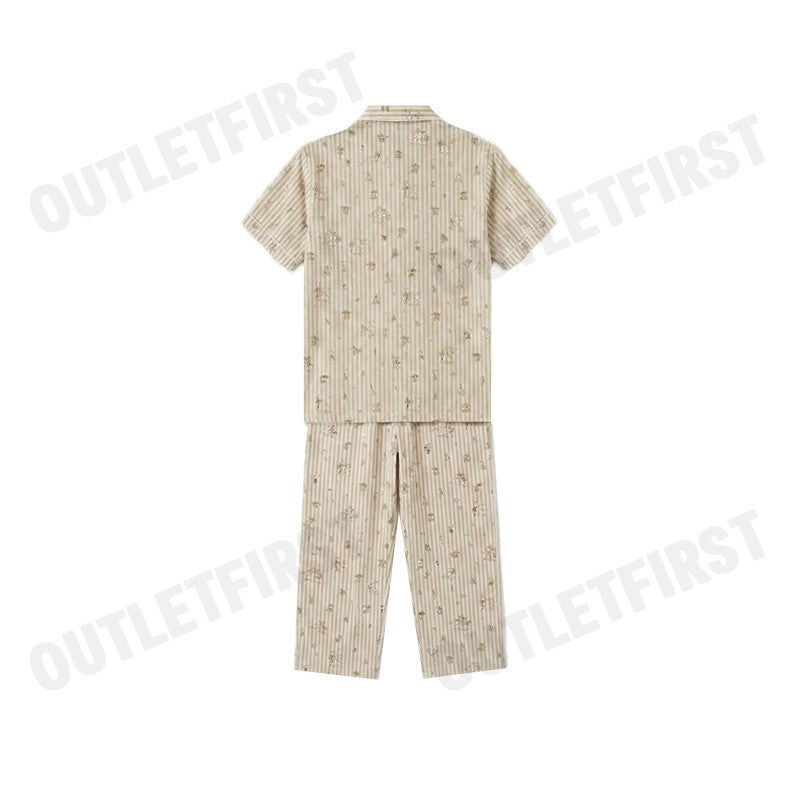HUSH PUPPIES MEN'S SHORT-SLEEVE SLEEPWEAR SET COLOR YELLOW  CODE: HU H8B180 (YELLOW)