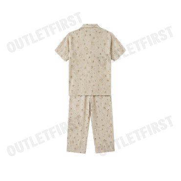 HUSH PUPPIES MEN'S SHORT-SLEEVE SLEEPWEAR SET COLOR YELLOW  CODE: HU H8B180 (YELLOW)