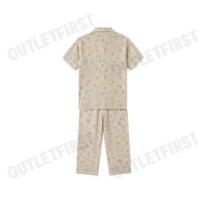 HUSH PUPPIES MEN'S SHORT-SLEEVE SLEEPWEAR SET COLOR YELLOW  CODE: HU H8B180 (YELLOW)