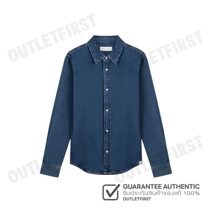 CALVIN KLEIN JEANS MEN'S SLIM FIT DENIM SHIRT COLOR BLUE CODE: J326026 1BJ