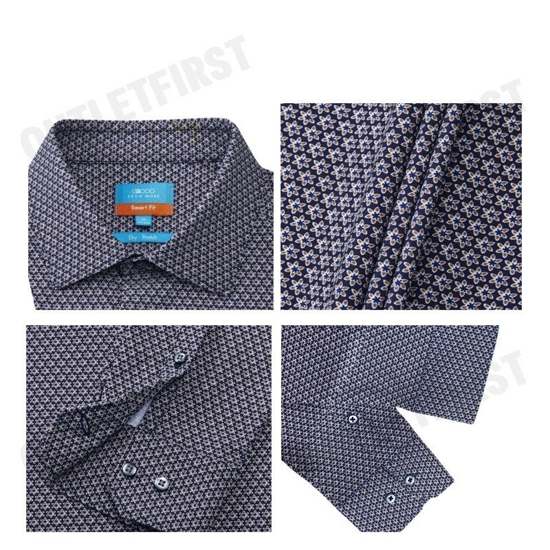 G2000 MEN'S FORMAL LONG SLEEVE SHIRT IN SMART FIT COLOR BLACK INK CODE: 4312701298