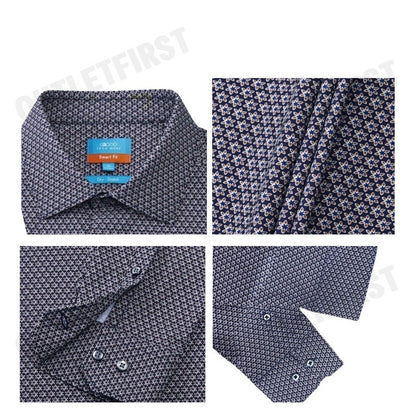 G2000 MEN'S FORMAL LONG SLEEVE SHIRT IN SMART FIT COLOR BLACK INK CODE: 4312701298