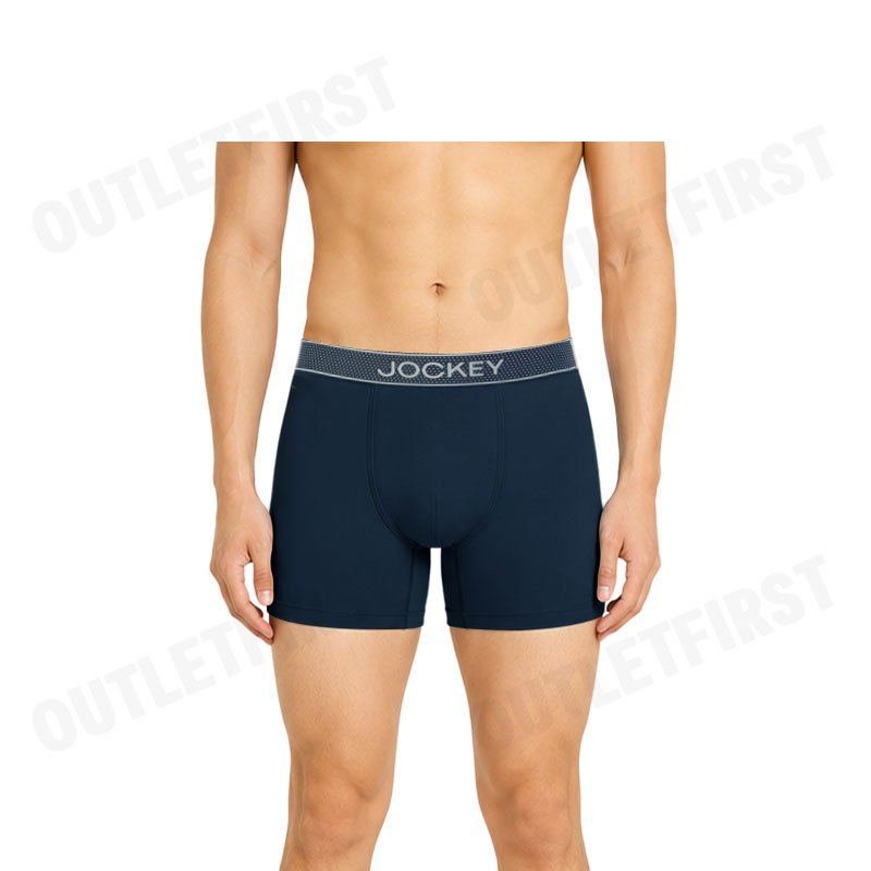 JOCKEY รุ่น UNDERWEAR EXTRA DRY BOXER TRUNK CODE: KU 1907 (NAVY) กางเกงชั้นในผู้ชาย กางเกงในบ็อกเซอร์ กางเกงจ็อคกี้
