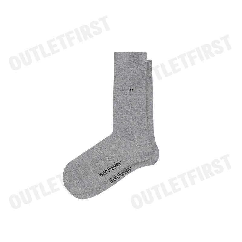 HUSH PUPPIES รุ่น MEN'S INNERWEAR SOCKS 1 PAIRS CODE: HU HXC001 (GREY) ถุงเท้า ถุงเท้าข้อยาว ถุงเท้าสีเทา