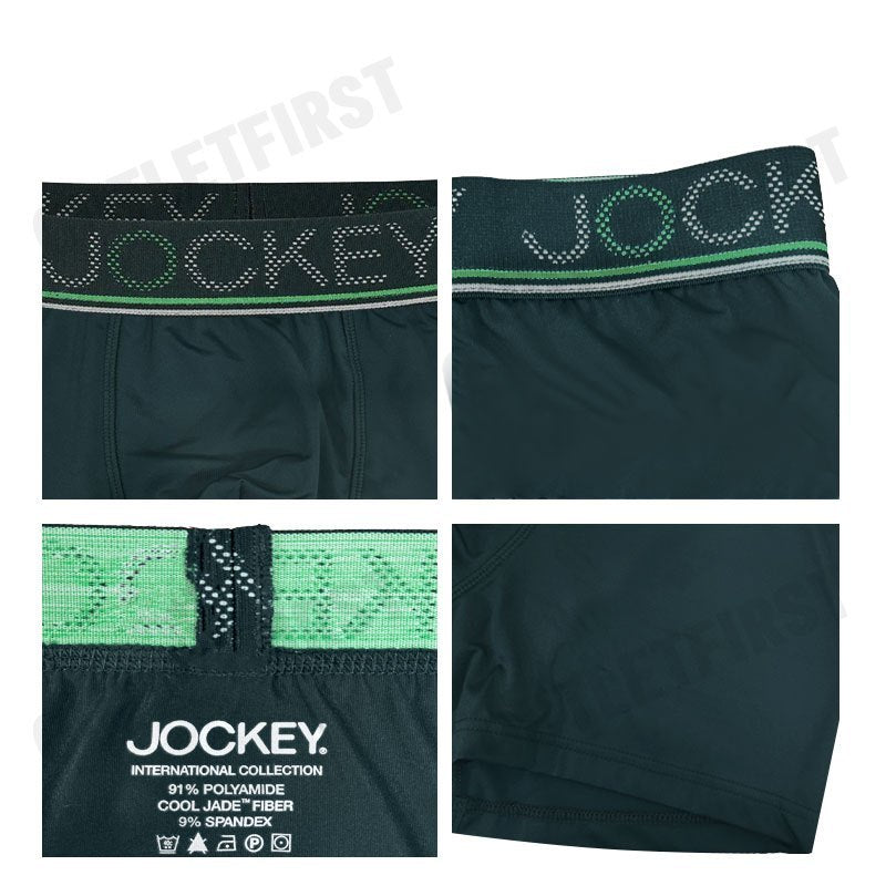 JOCKEY รุ่น MEN'S COOLING JADE TRUNK CODE: KU 1978 (GREEN) กางเกงชั้นในผู้ชาย กางเกงในบ็อกเซอร์ กางเกงจ็อคกี้