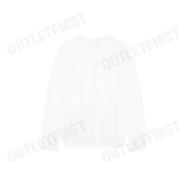 CALVIN KLEIN JEANS WOMEN'S MONOLOGO FRENCH TERRY RELAXED SWEATSHIRT COLOR WHITE CODE: 47B234G YAA
