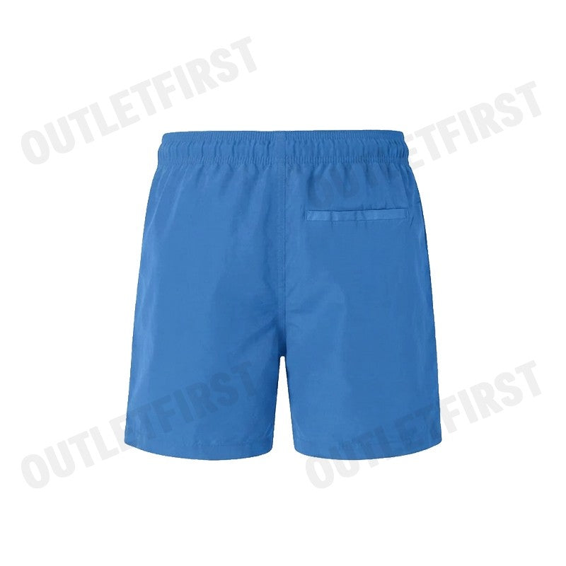 CALVIN KLEIN JEANS รุ่น MONOGRAM GRAPHIC PULL-ON SHORTS CODE: 4RC601G WRB กางเกงขาสั้น กางเกงสีน้ำเงิน กางเกงผู้ชาย