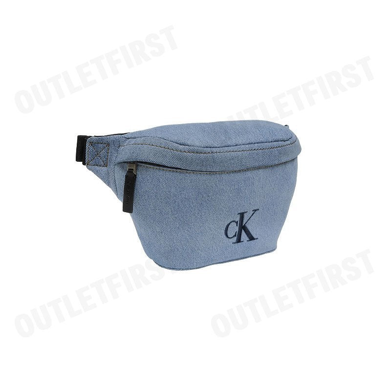 CALVIN KLEIN รุ่น DENIM WAISTPACK CODE: 4G3149G VGO กระเป๋าคาดเอว กระเป๋าคาดอก กระเป๋าสีฟ้า