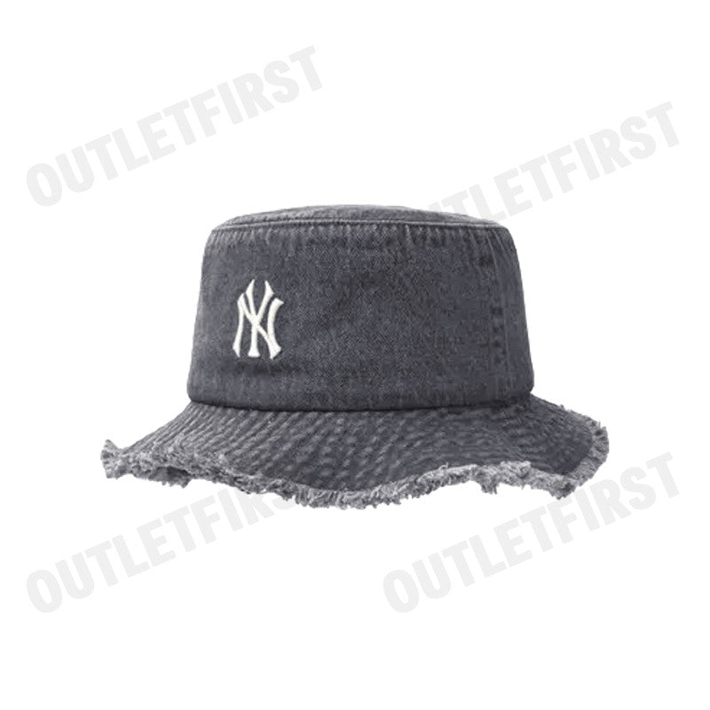 MLB รุ่น UNISEX COLOR DENIM SAFARI BUCKET HAT CODE: 3AHTD025N 50GRS หมวกบักเก็ต หมวกสีเทา หมวกเอ็มแอลบี