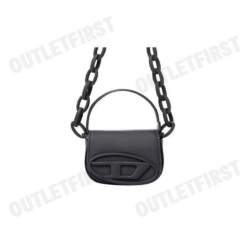 DIESEL รุ่น 1DR XS CROSSBODY BAG CODE: X08709 P6248 T8013 กระเป๋าถือ กระเป๋าสะพายผู้หญิง สีดำ