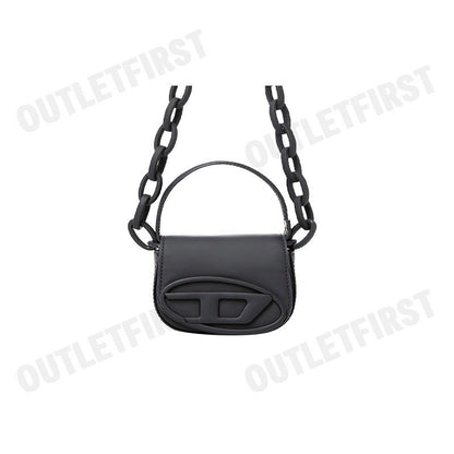 DIESEL รุ่น 1DR XS CROSSBODY BAG CODE: X08709 P6248 T8013 กระเป๋าถือ กระเป๋าสะพายผู้หญิง สีดำ