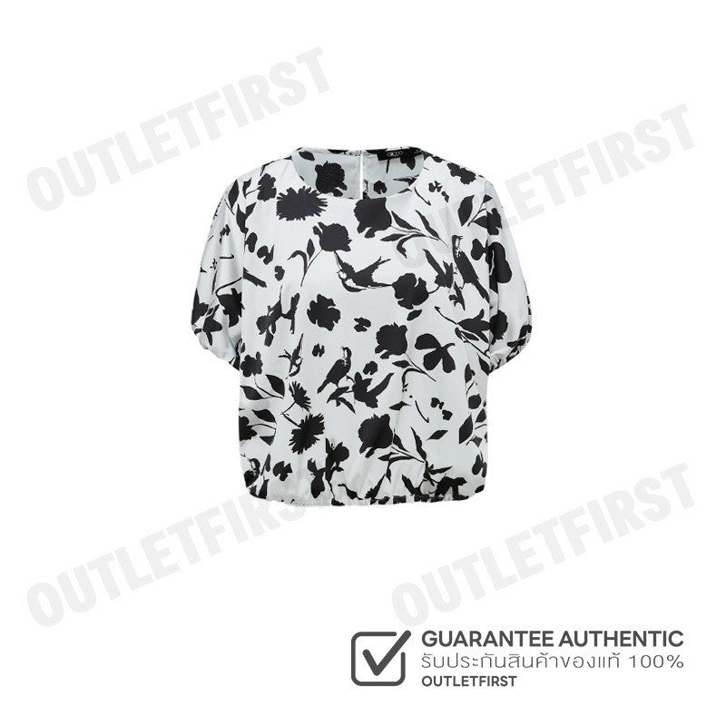 G2000 รุ่น WOMEN CLOTHING COLLARLESS BLOUSE LOOSE FIT CODE: 41241670 02 เสื้อเบลาส์ผู้หญิง เสื้อสีขาว เสื้อจีทูเทาซัน