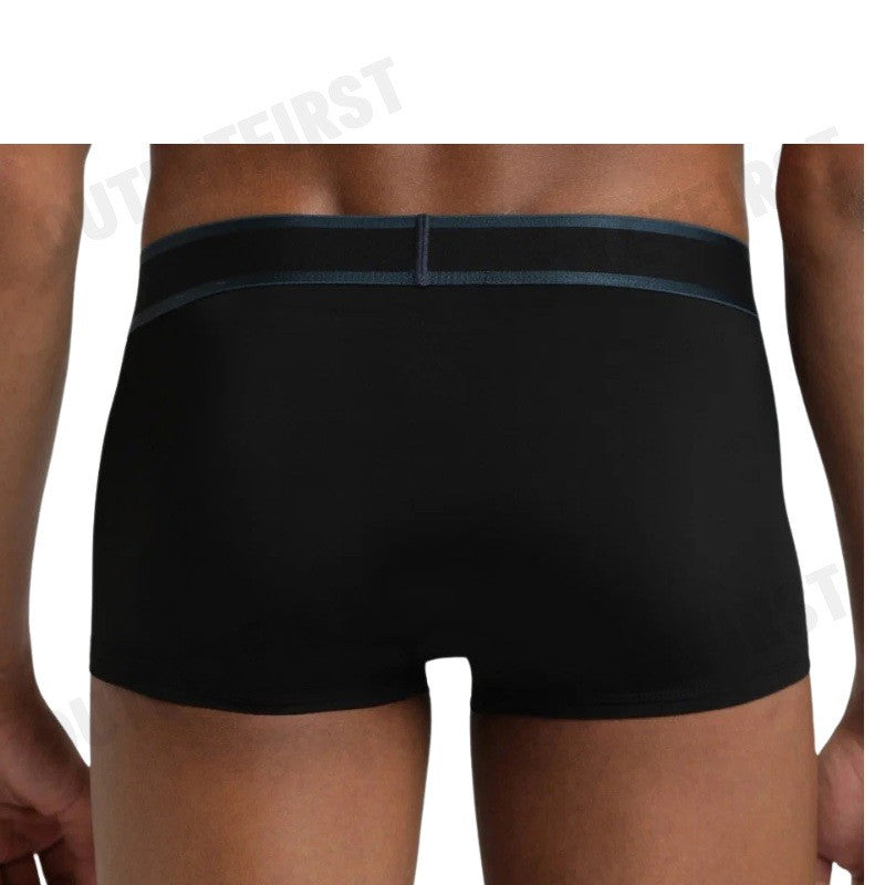 CALVIN KLEIN รุ่น TONAL LOGO LOW RISE TRUNKS CODE: NB4055 UB1  กางเกงชั้นในผู้ชาย กางเกงใน กางเกงสีดำ