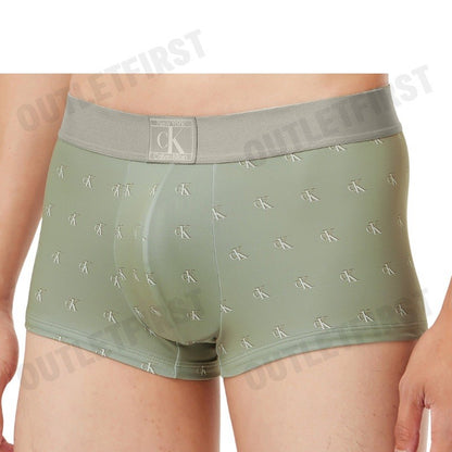 CALVIN KLEIN รุ่น ESTABLISHED LOW RISE TRUNK CODE: NB4079 PDA  กางเกงชั้นในผู้ชาย กางเกงใน กางเกงสีเขียว