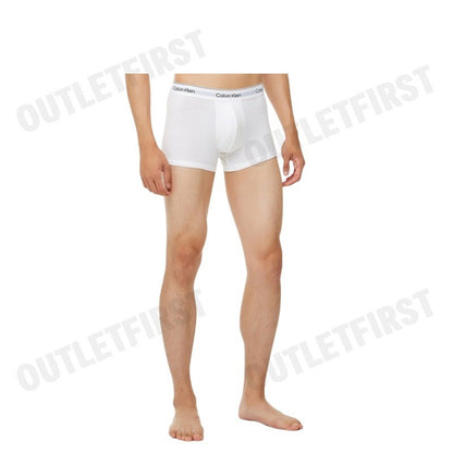 CALVIN KLEIN  รุ่น 2 PACK MODERN COTTON STRETCH TRUNKS CODE: NB3985 100 กางเกงชั้นในผู้ชาย บ๊อกเซอร์ กางเกงใน