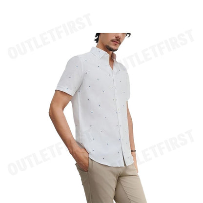 G2000 รุ่น MEN'S CASUAL SHORT-SLEEVED SHIRT CODE: 46130822 00 เสื้อเชิ้ตแขนสั้น เสื้อผู้ชาย เสื้อสีขาว