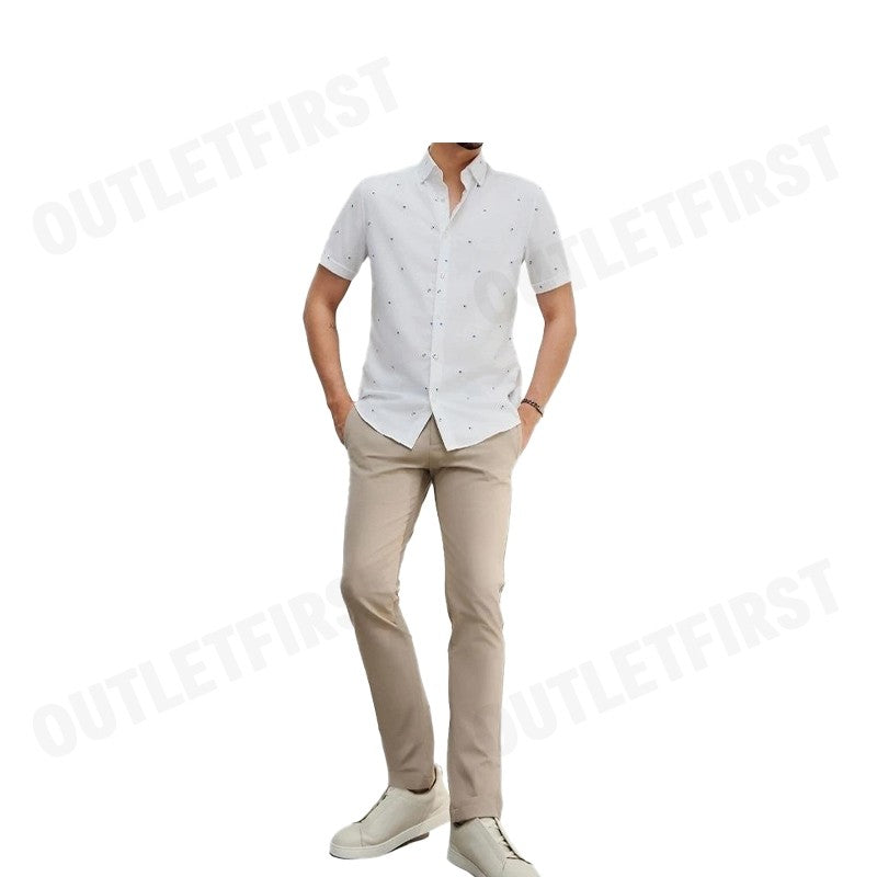 G2000 รุ่น MEN'S CASUAL SHORT-SLEEVED SHIRT CODE: 46130822 00 เสื้อเชิ้ตแขนสั้น เสื้อผู้ชาย เสื้อสีขาว
