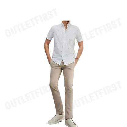 G2000 รุ่น MEN'S CASUAL SHORT-SLEEVED SHIRT CODE: 46130822 00 เสื้อเชิ้ตแขนสั้น เสื้อผู้ชาย เสื้อสีขาว