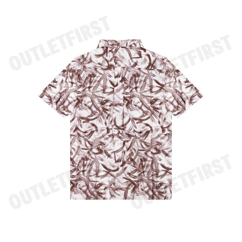 G2000 รุ่น MEN'S CASUAL SHORT-SLEEVED SHIRT CODE: 46130872 55 เสื้อเชิ้ตแขนสั้น เสื้อผู้ชาย เสื้อสีน้ำตาล