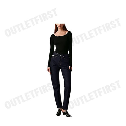 CALVIN KLEIN JEANS รุ่น WOMEN'S AUTHENTIC SLIM STRAIGHT JEANS CODE: J224669 1BJ กางเกงยีนส์ผู้หญิง กางเกงขายาว กางเกงCK