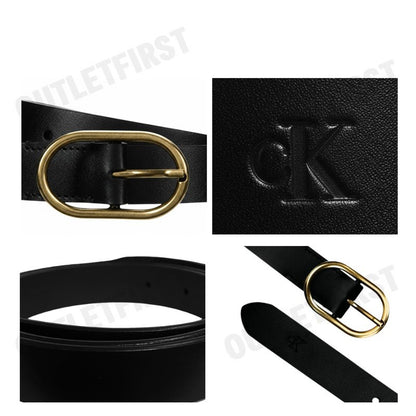 CALVIN KLEIN JEANS รุ่น WOMEN'S CKJ CASUAL PIN BUCKLE BELT CODE: 4K7001G UB1 เข็มขัดผู้หญิง เข็มขัดสีดำ เข็มขัดCK