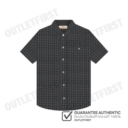 JOHN HENRY รุ่น MEN'S SHORT SLEEVES SLIM FIT SHIRT (GREEN) CODE: JH F424MSSSM41 เสื้อเชิ้ตแขนสั้น เสื้อเชิ้ต เสื้อผู้ชาย