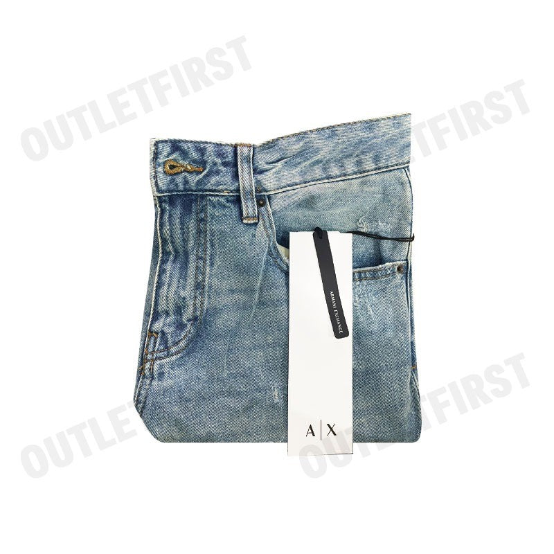 ARMANI EXCHANGE รุ่น MEN'S J13 SLIM FIT JEANS IN INDIGO DENIM CODE: 6DZJ13 Z1YRZ 25EU กางเกงยีนส์ผู้ชาย กางเกงขายาว