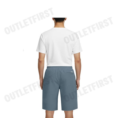ARMANI EXCHANGE รุ่น MEN'S SHORTS IN LYOCELL AND COTTON TWILL CODE: 3DZS05 ZN3LZ 45AM กางเกงขาสั้น ผู้ชาย กางเกงสีฟ้า