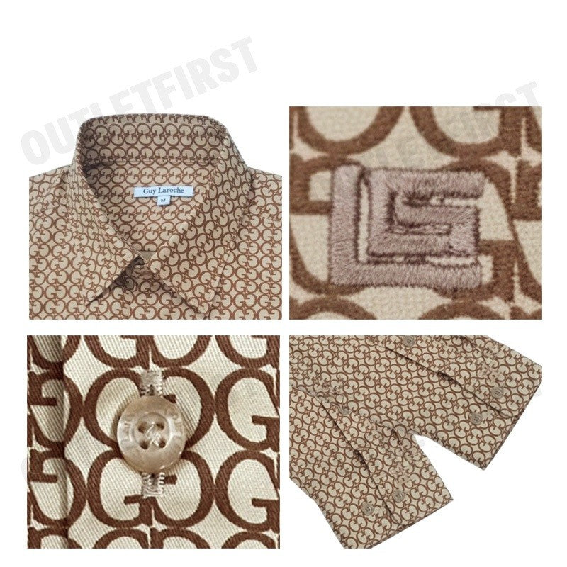 GUY LAROCHE รุ่น MAN'S LONG SLEEVES SHIRT CODE: BAB5224P4BR เสื้อเชิ้ต เสื้อแขนยาว เสื้อผู้ชาย