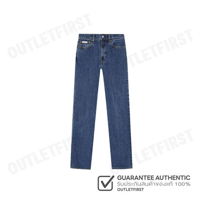 CALVIN KLEIN JEANS รุ่น WOMEN'S SIGNATURE 90S DARK BLUE DENIM CODE: 40WL795 E5D กางเกงยีนส์ผู้หญิง กางเกงCK กางเกงขายาว