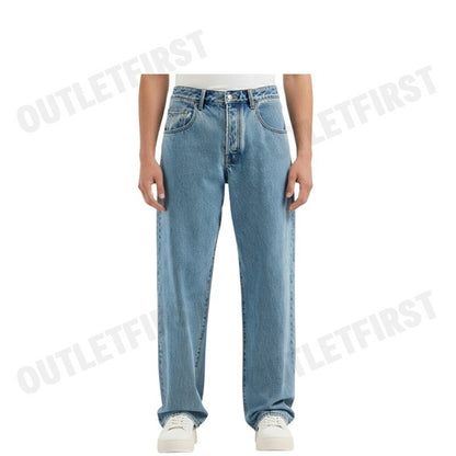 ARMANI EXCHANGE รุ่น MEN'S J83 BAGGY FIT JEANS IN LIGHT INDIGO DENIM CODE: 6DZJ83 Z1ZSZ 25EV กางเกงยีนส์ผู้ชาย ขายาว