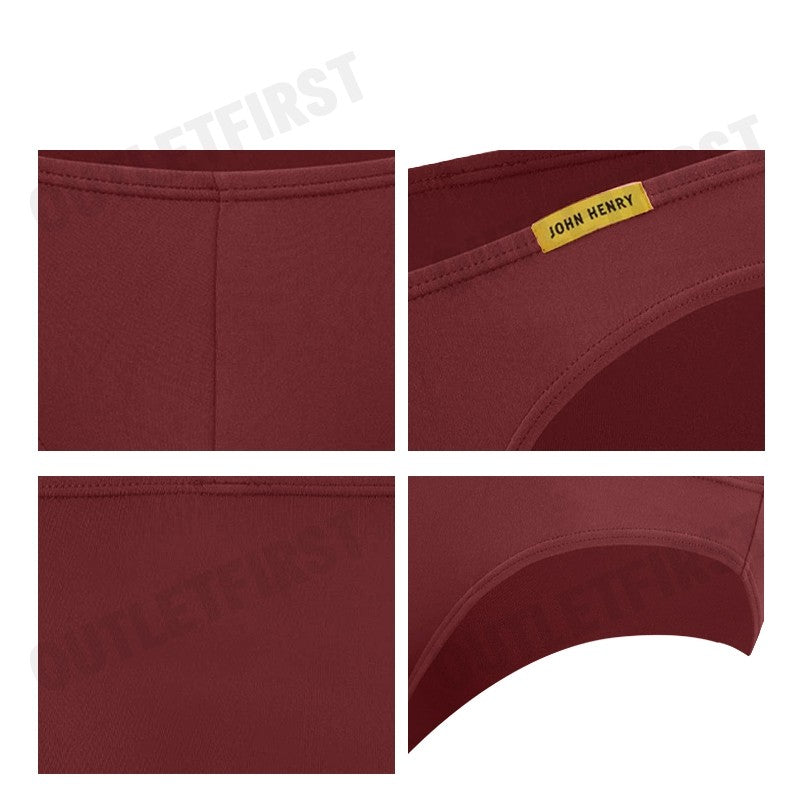 JOHN HENRY รุ่น UNDERWEAR SILVER&GOLD SERIES MEN'S BIKINI BRIEFS CODE: JU JU1G003 (RED)  กางเกงชั้นในผู้ชาย กางเกงในจอน