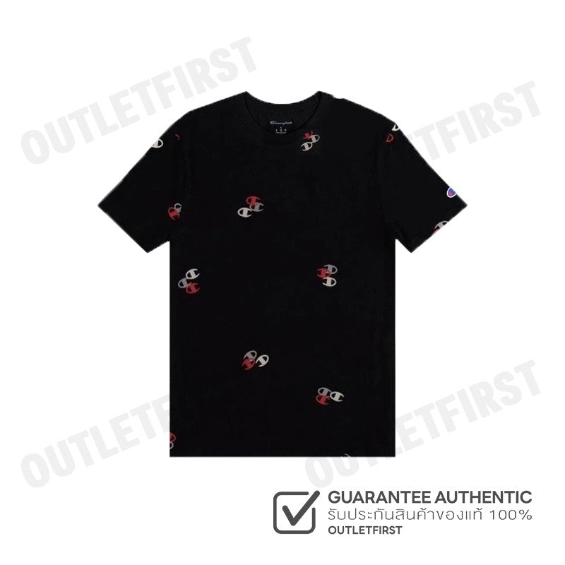 CHAMPION รุ่น CLASSIC LOGO AOP TEE CODE: T5747P AWBR เสื้อยืดคอกลมผู้ชาย เสื้อแชมป์เปี่ยน เสื้อแขนสั้น
