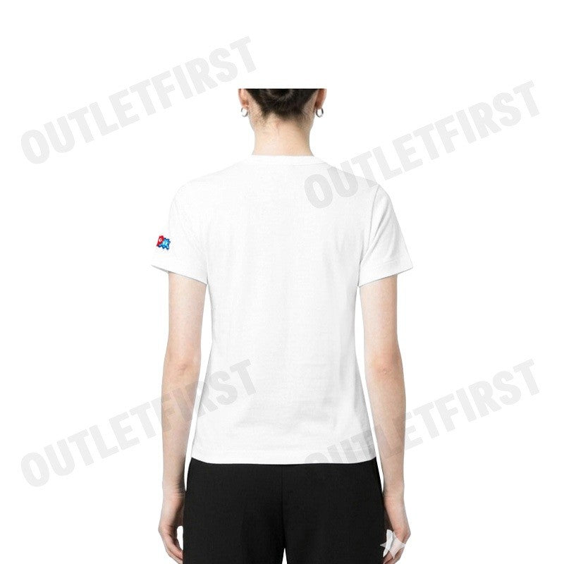 PLAY COMME DES GARÇONS รุ่น WOMEN T-SHIRT CODE: AZ-T327 (WHITE) เสื้อยืดคอกลมผู้หญิง เสื้อหัวใจแดงเอเลี่ยน เสื้อแขนสั้น