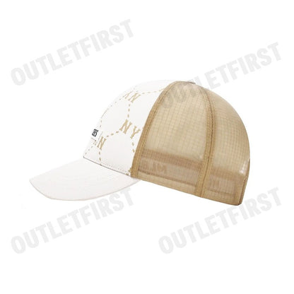 MLB รุ่น UNISEX DIA MONOGRAM SPORTIVE MESH CAP CODE: 3AMCM0153 50IVS หมวกแก็ป หมวกเบสบอล หมวกเอ็มแอลบี