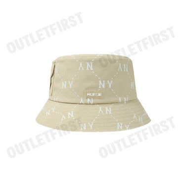 MLB รุ่น DIA MONOGRAM SPORTIVE SAFARI HAT CODE: 3AHTM015N 50BGD หมวกบักเก็ต หมวกสีเบจ หมวกเอ็มแอลบี
