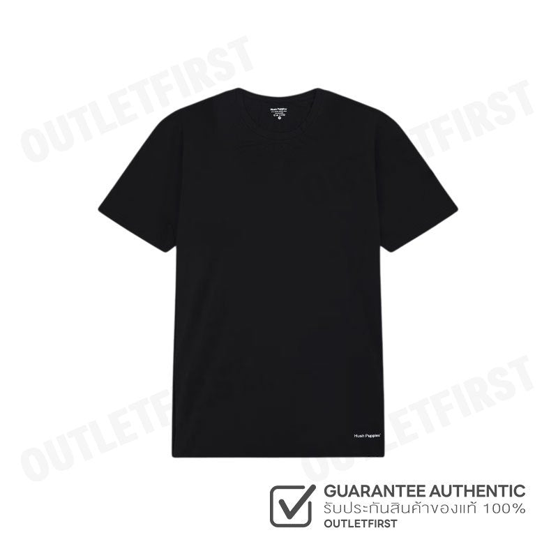 HUSH PUPPIES รุ่น MICRO MODAL SIRO TEE CODE: HU H5FSR08 (BLACK) เสื้อยืดคอกลมผู้ชาย เสื้อแขนสั้น เสื้อยืดสีดำ