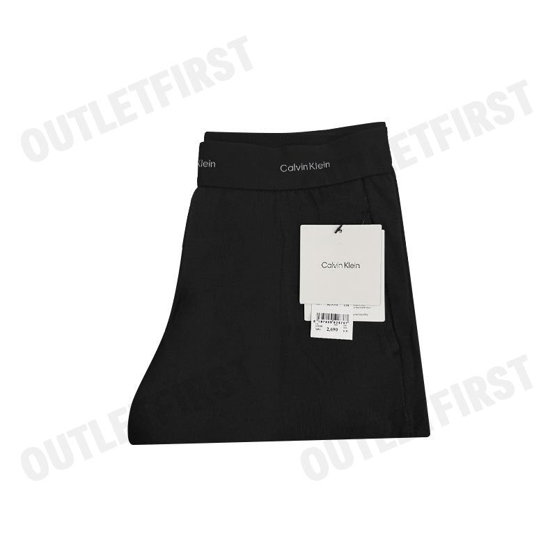 CALVIN KLEIN รุ่น TERRY LOUNGE SLEEP SHORTS CODE: QS7275 UB1 กางเกงผู้หญิง กางเกงขาสั้น กางเกงขาสั้นสีดำ