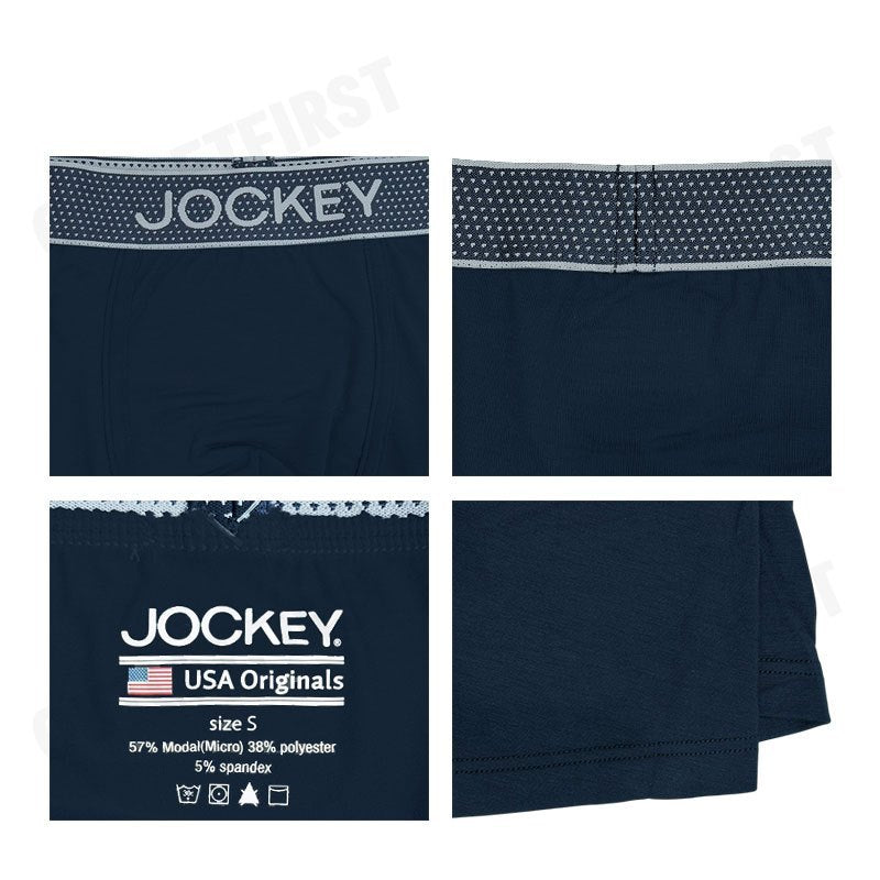 JOCKEY รุ่น UNDERWEAR EXTRA DRY BOXER TRUNK CODE: KU 1907 (NAVY) กางเกงชั้นในผู้ชาย กางเกงในบ็อกเซอร์ กางเกงจ็อคกี้