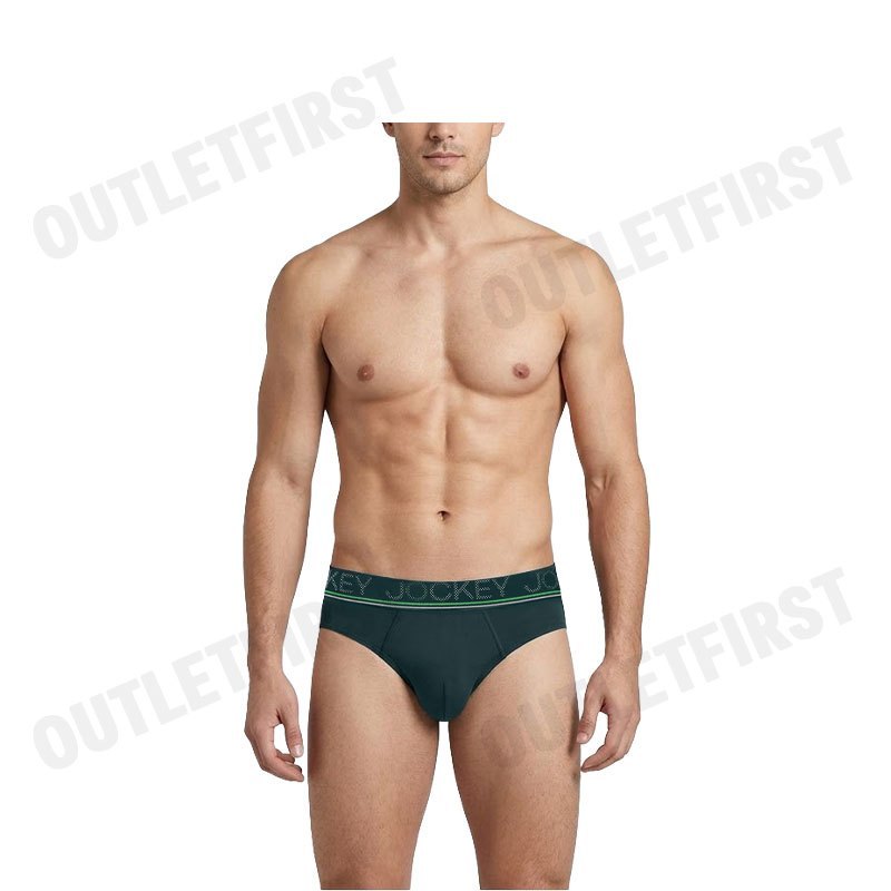 JOCKEY MEN'S COOLING JADE BRIEFS COLOR GREEN CODE: KU 1977 (GREEN)