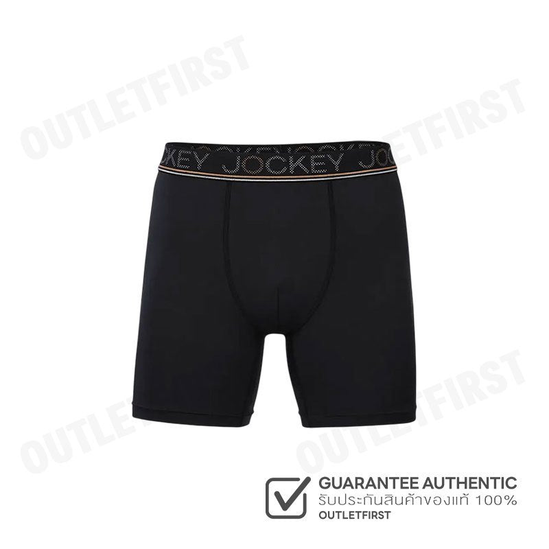 JOCKEY รุ่น MEN'S COOLING JADE BOXER TRUNK CODE: KU 1979 (BLACK) กางเกงชั้นในผู้ชาย กางเกงในบ็อกเซอร์ กางเกงจ็อคกี้
