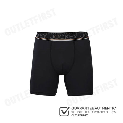 JOCKEY รุ่น MEN'S COOLING JADE BOXER TRUNK CODE: KU 1979 (BLACK) กางเกงชั้นในผู้ชาย กางเกงในบ็อกเซอร์ กางเกงจ็อคกี้