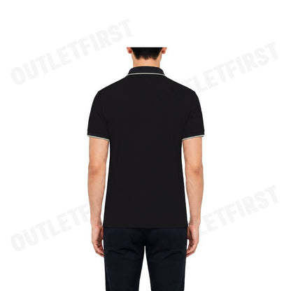 CALVIN KLEIN รุ่น MEN'S STRETCH PIQUE SOLID TIPPED SHORT SLEEVE POLO SHIRT CODE: 40FC261 UB1 เสื้อโปโล เสื้อคอปก ผู้ชาย