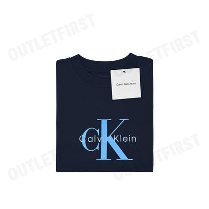 CALVIN KLEIN JEANS รุ่น MONOGRAM T-SHIRT CODE: 47B865G CEF เสื้อยืดแขนสั้น เสื้อคอกลม เสื้อผู้หญิง