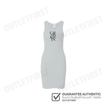 CALVIN KLEIN รุ่น LOGO GRAPHIC RIBBED TANK DRESS CODE: 44C203G P79 ชุดเดรส เดรสแขนกุด เดรสผู้หญิง