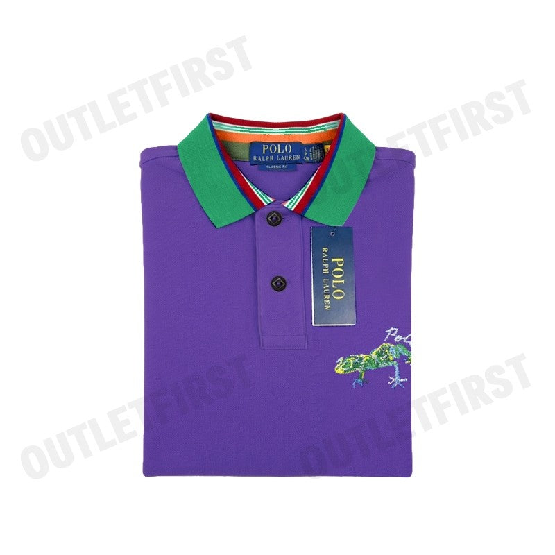 POLO RALPH LAUREN รุ่น CLASSIC FIT EMBROIDERED MESH POLO SHIRT CODE: 710958252001 เสื้อโปโล เสื้อคอปกแขน เสื้อผู้ชาย